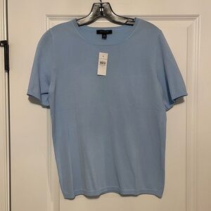 Ann Taylor Soft Blue Sweater Tee